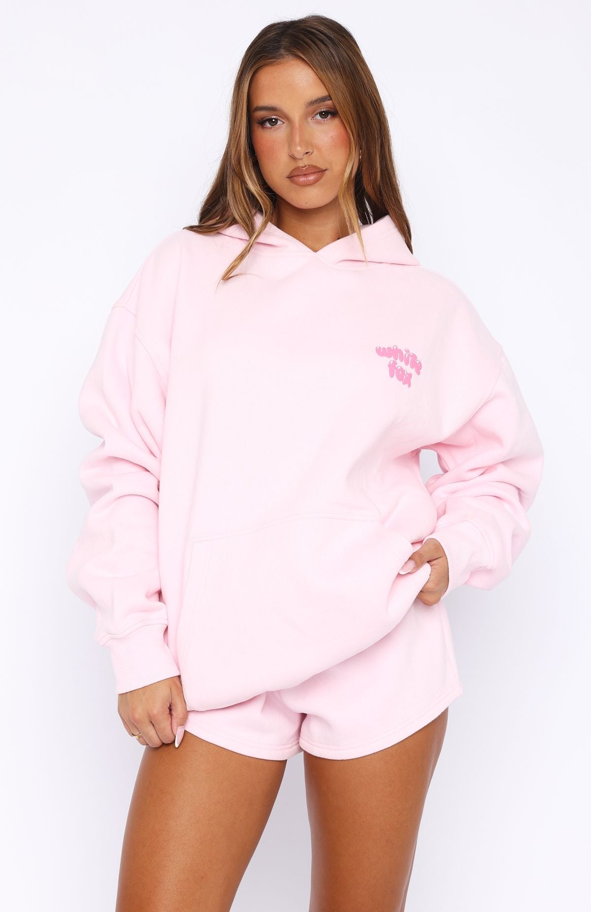 Sweet Sensations Oversized Pink Hoodie