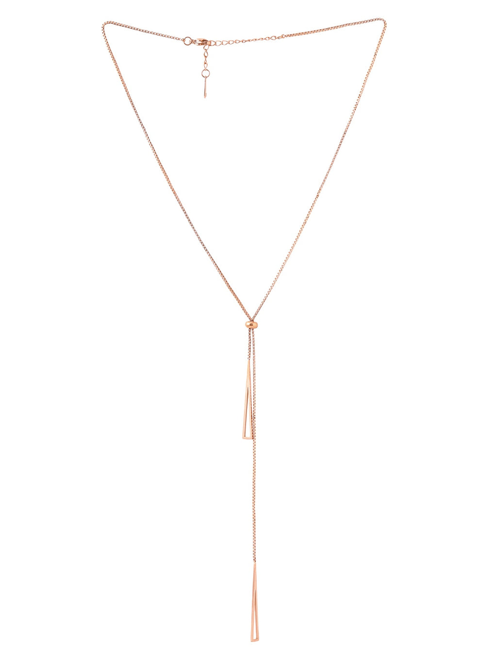 Rose Gold Shiny Stainless Pendant Necklace
