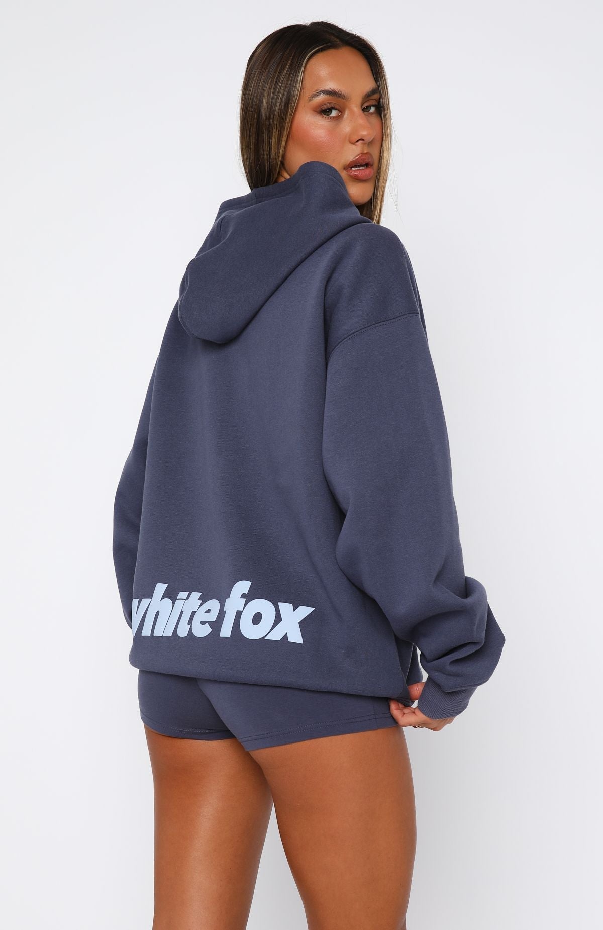 From Archives Charli Zip Front Navy Hoodie