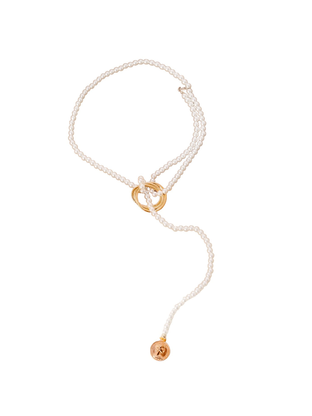Pearl Chain Body Combo Gold Necklace