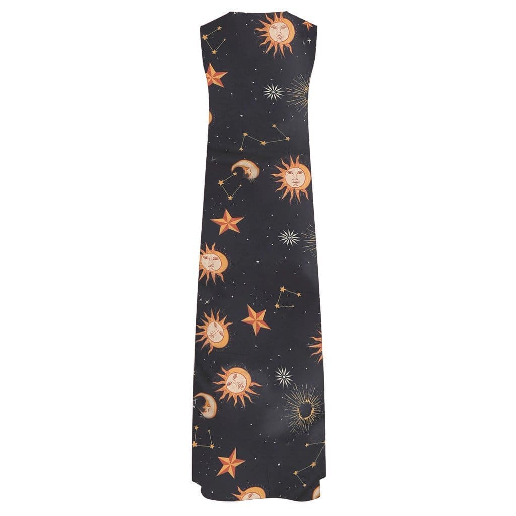 Printed Bohemian Ethnic Beach Maxi Dress