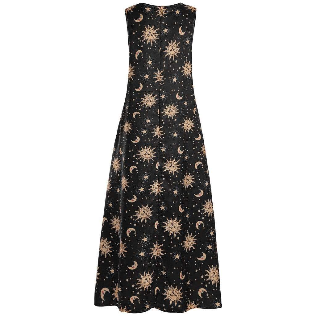 Printed Bohemian Ethnic Beach Maxi Dress