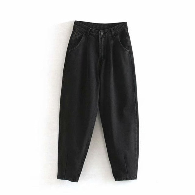 Relaxed Fit Casual Harem Denim Jean