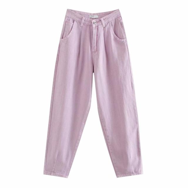 Relaxed Fit Casual Harem Denim Jean