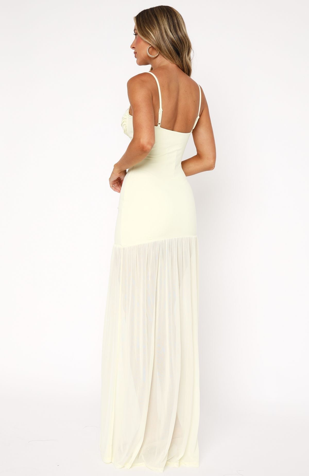 Lemon True Love Elegant Maxi Dress