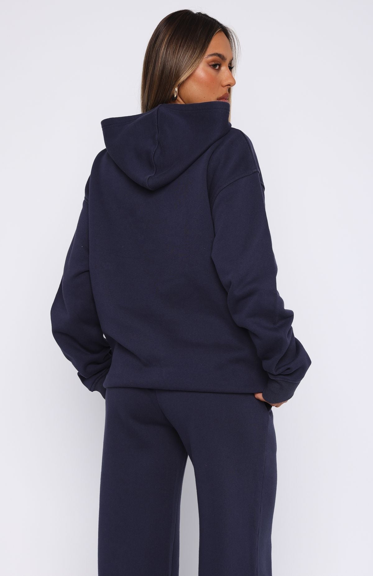 Shout It Out Oversized Navy Hoodie