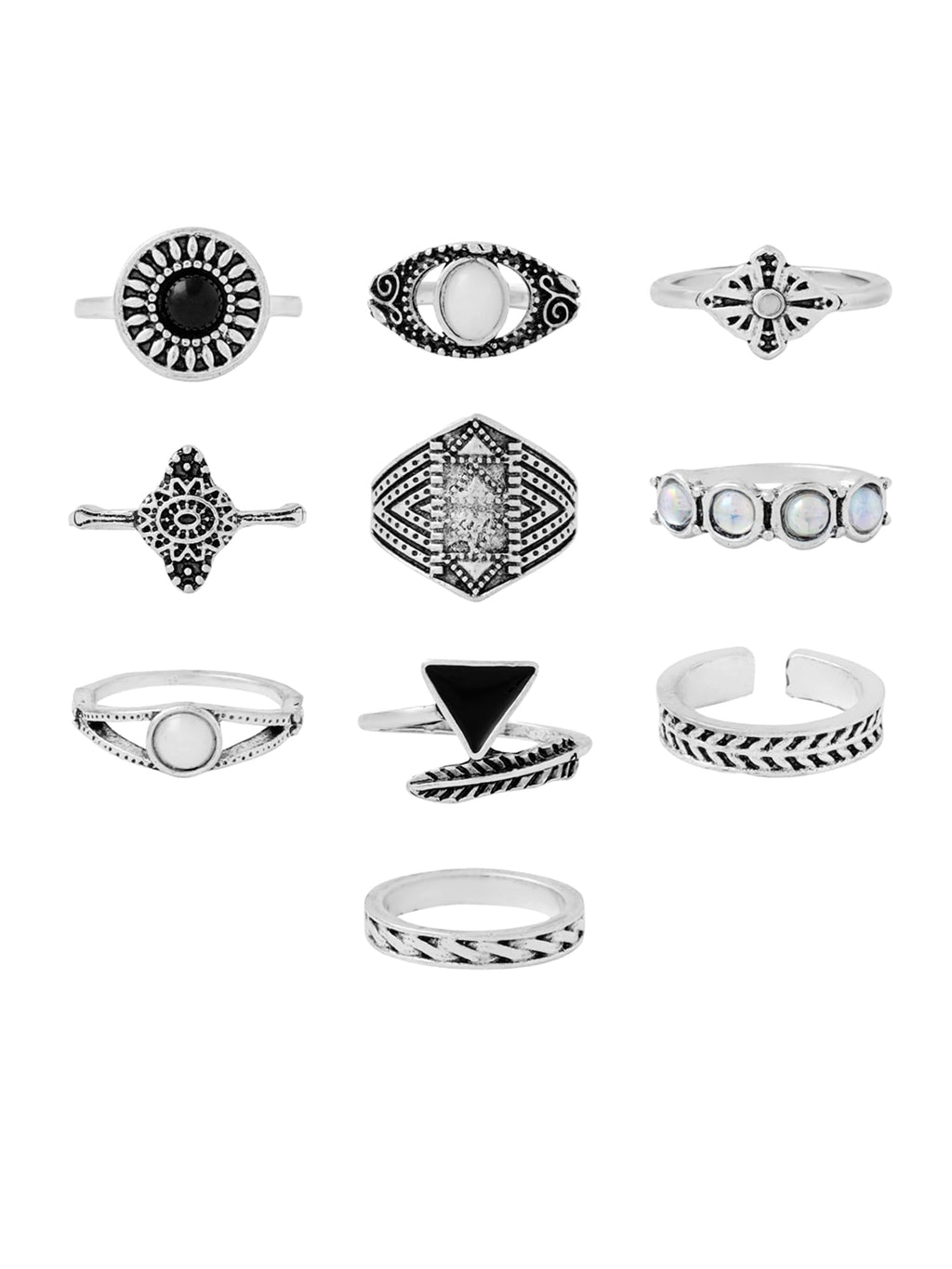 Boho Style Knuckle Stack Finger Ring