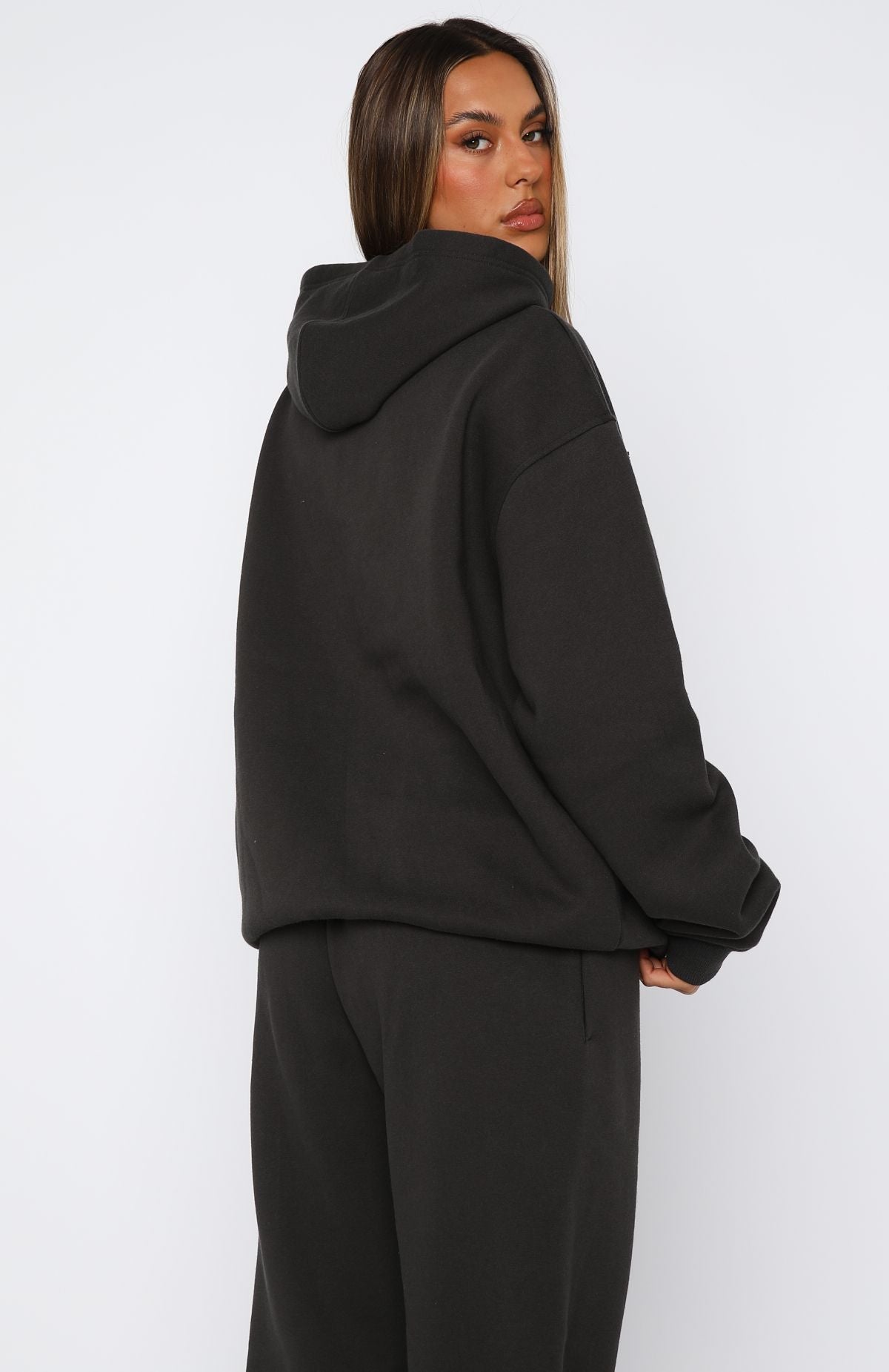 From Archives Lexi Oversized Charcoal Hoodie