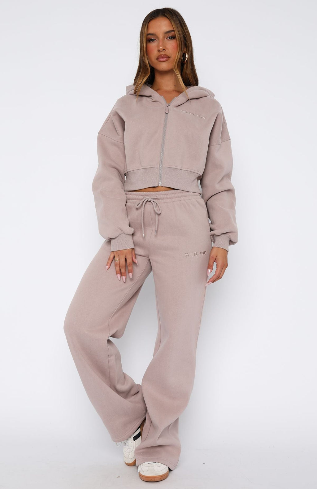 Stay Lifted Cropped Cinnamon Hoodie