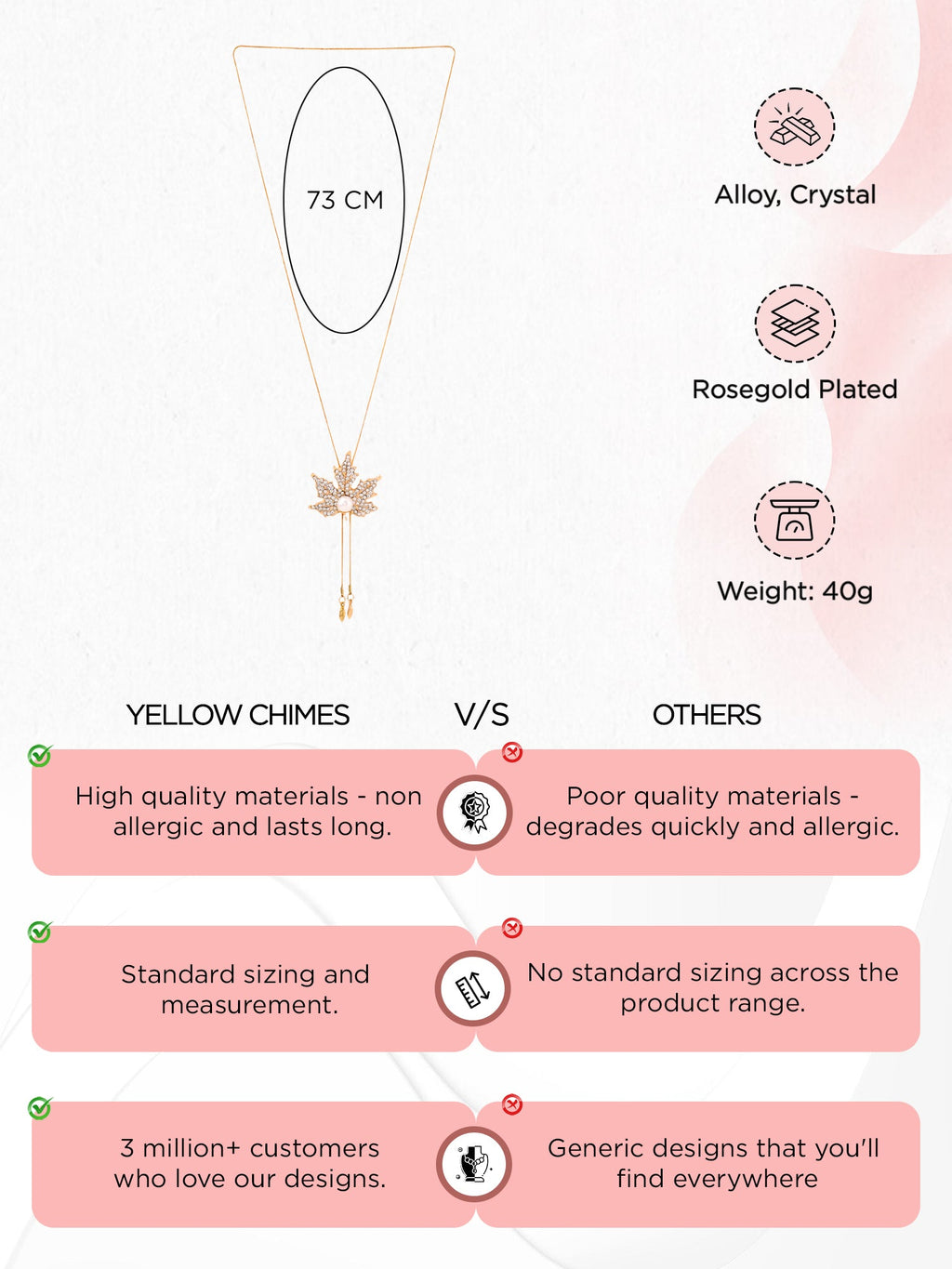 Maple Leaf Rose Gold Necklace
