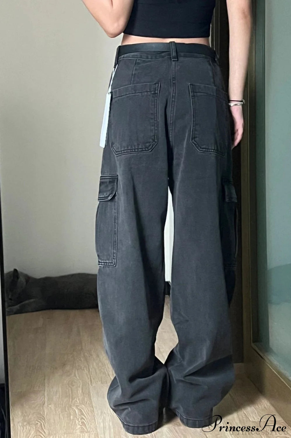 Retro Denim Multi-Pocket Pant