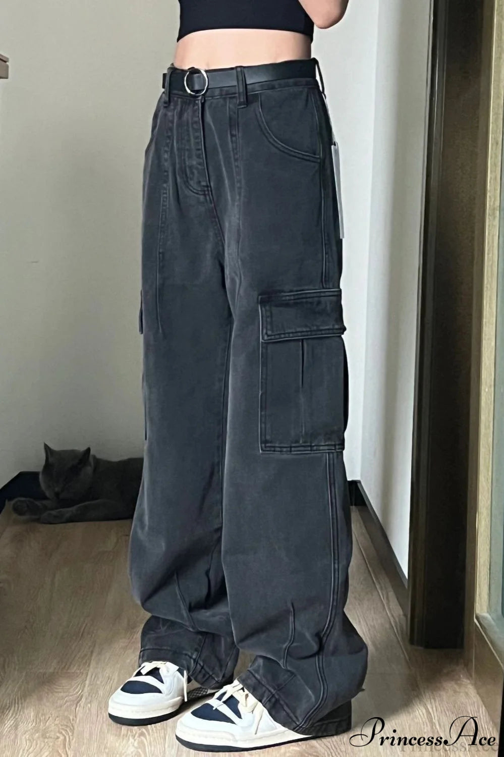 Retro Denim Multi-Pocket Pant