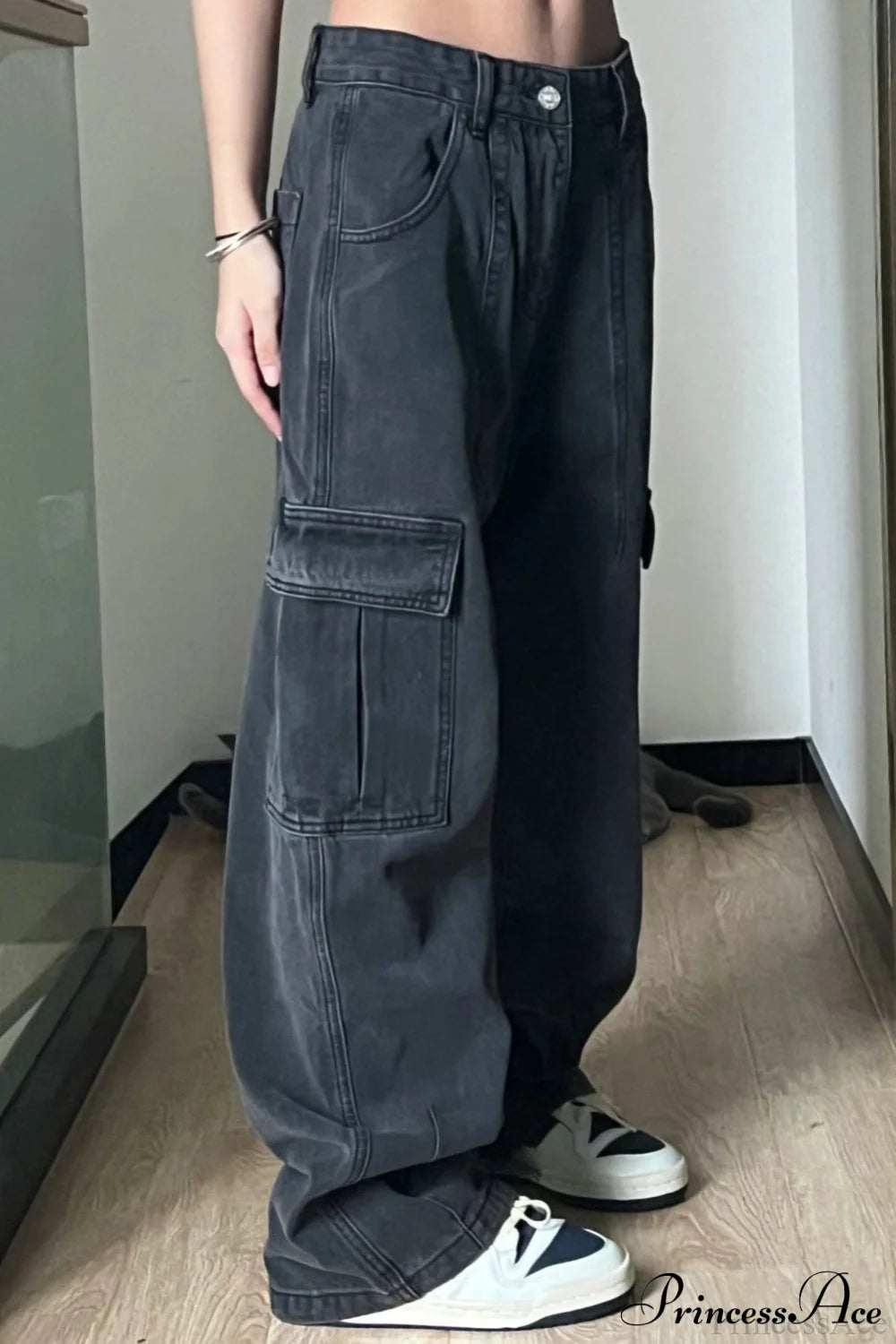 Retro Denim Multi-Pocket Pant