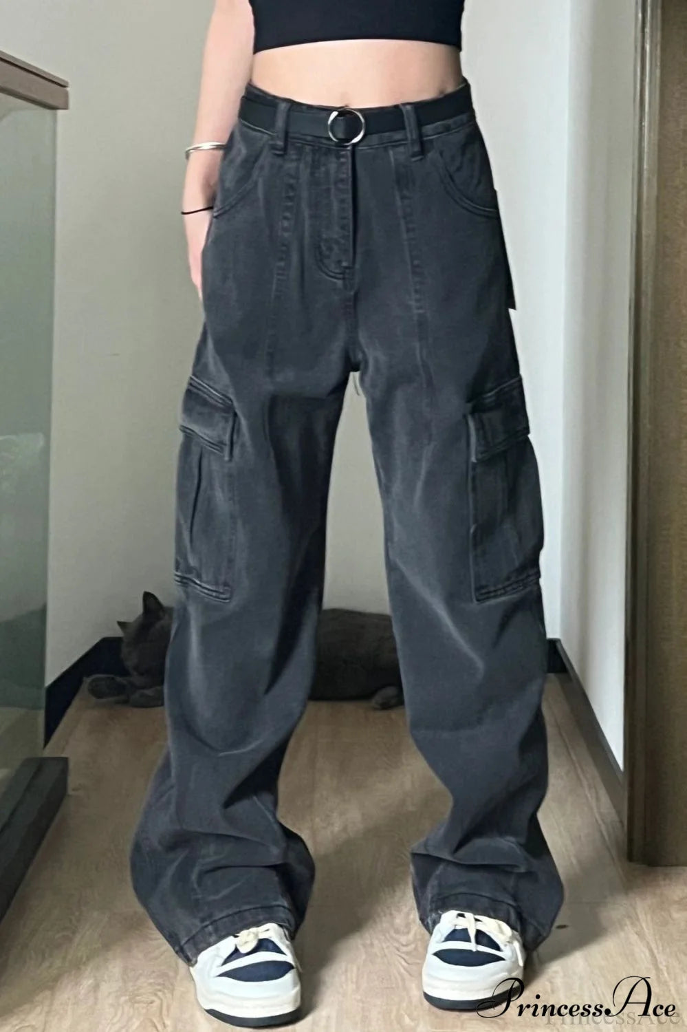 Retro Denim Multi-Pocket Pant