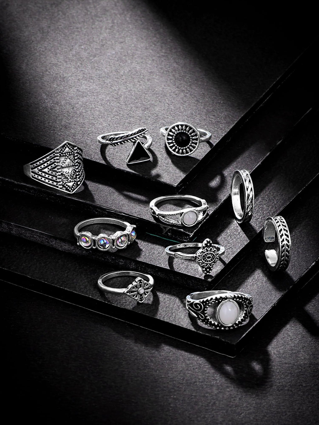 Boho Style Knuckle Stack Finger Ring