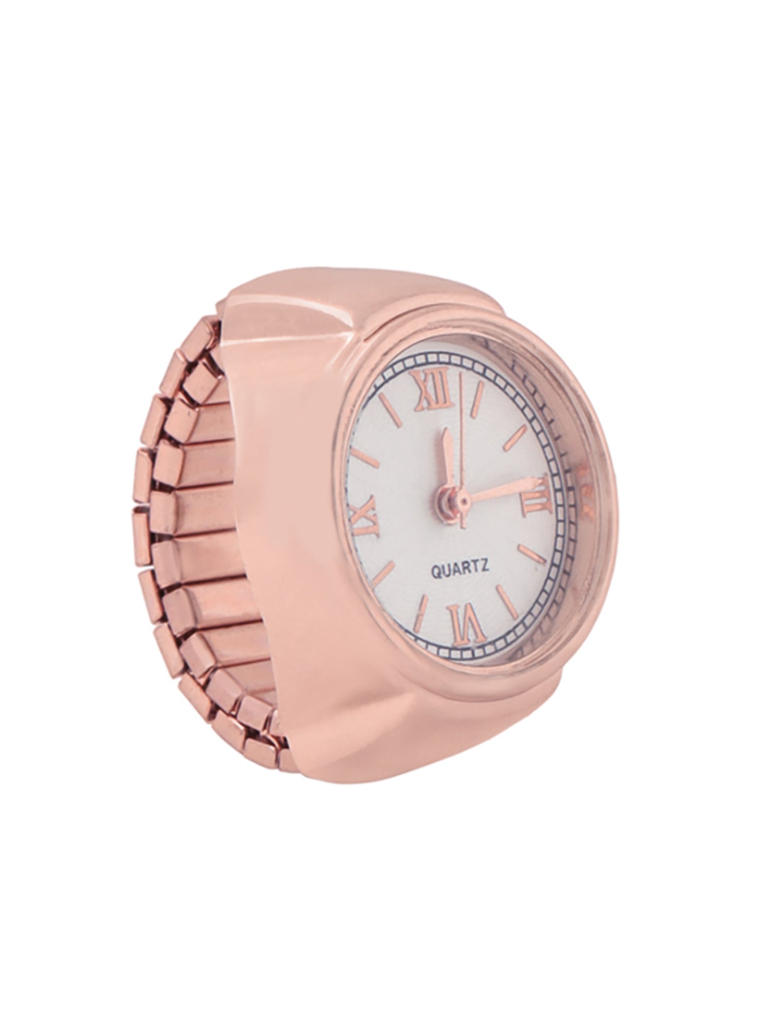 Stretchable Rose Gold Watch Inspired Ring