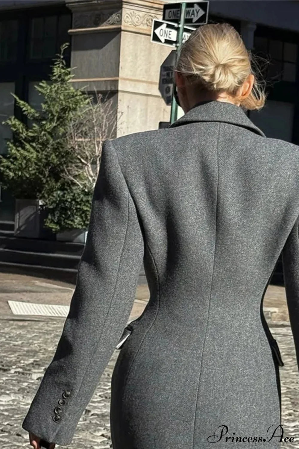 Single Breasted Wool Coat
