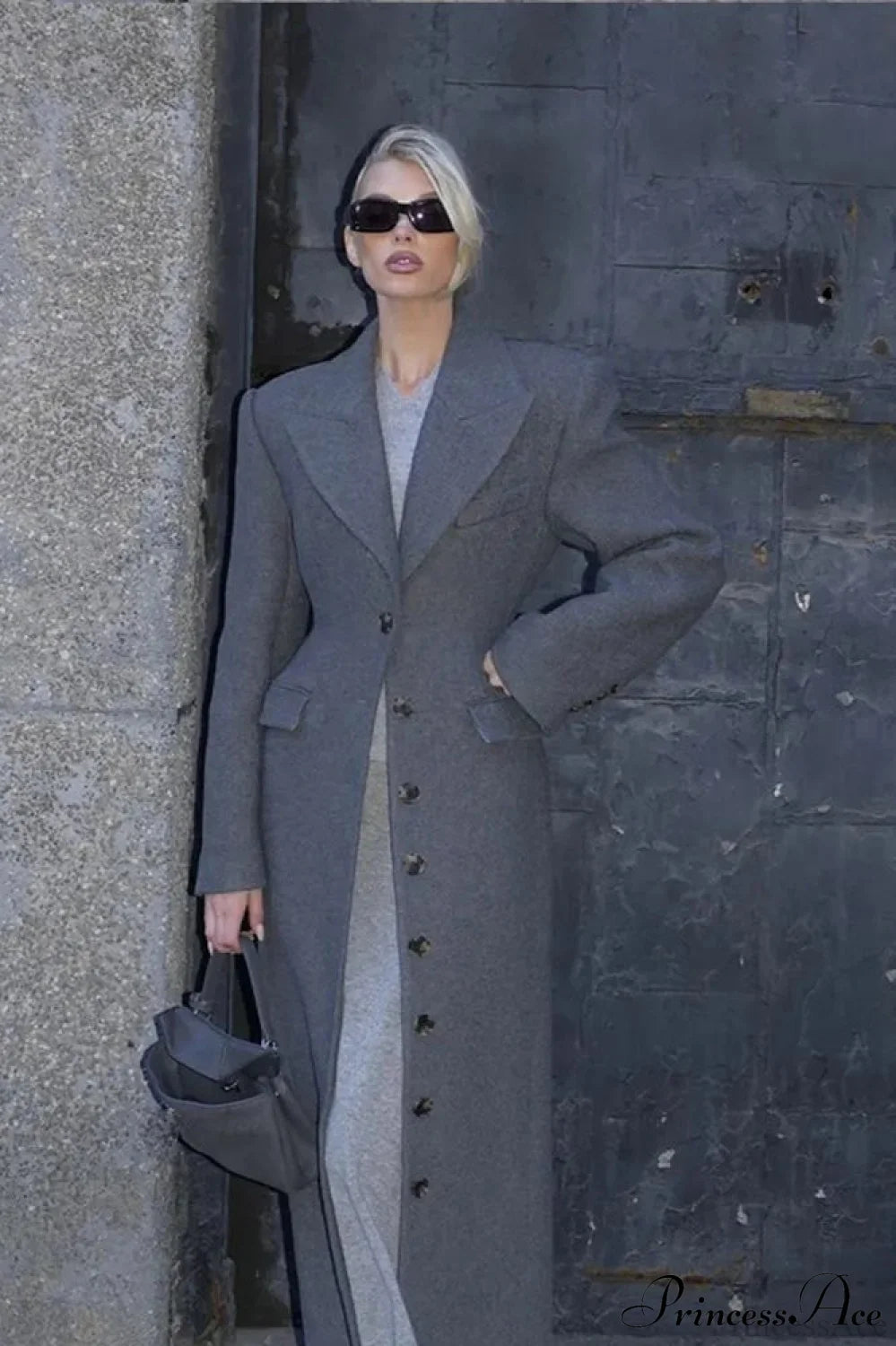 Single Breasted Wool Coat