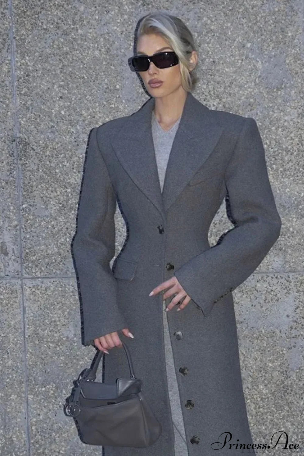 Single Breasted Wool Coat