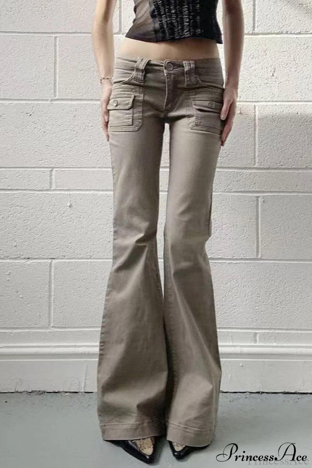 Skinny Low-Rise Vintage Bootcut Pant