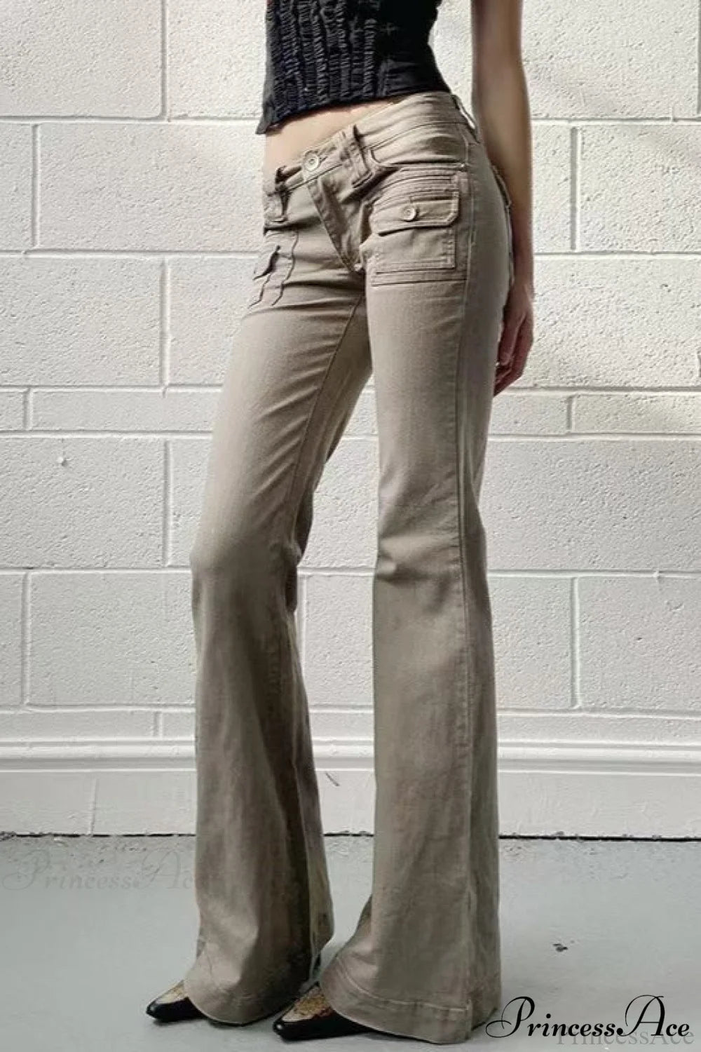 Skinny Low-Rise Vintage Bootcut Pant