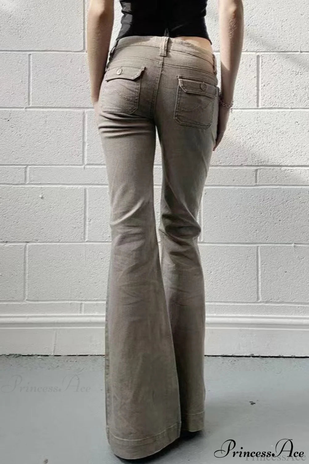 Skinny Low-Rise Vintage Bootcut Pant