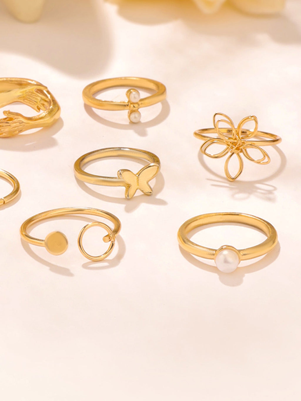 Golden Knuckle Stackable Finger Ring