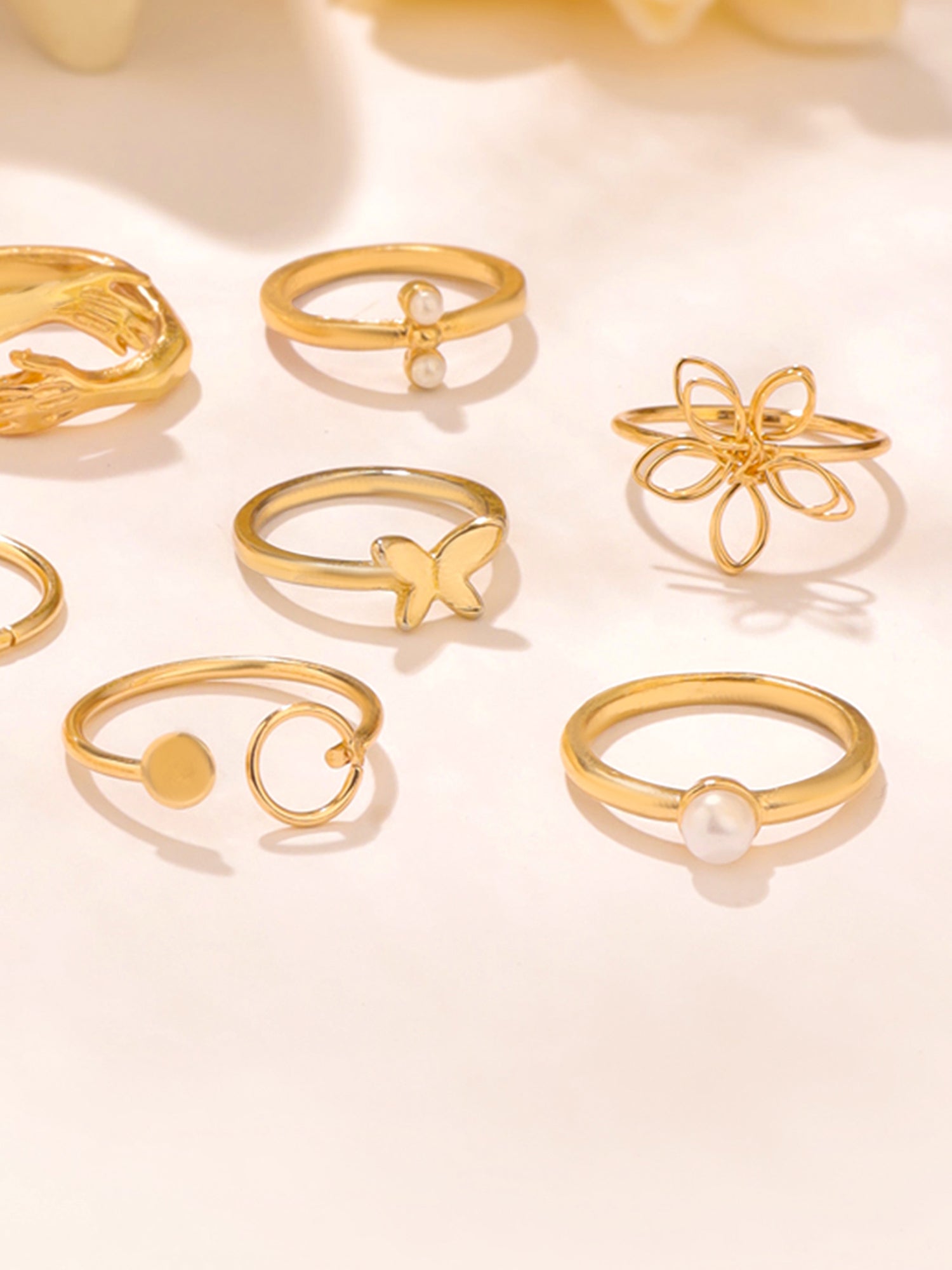 Golden Knuckle Stackable Finger Ring