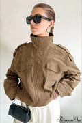 Suede Chic Retro Jacket Coat