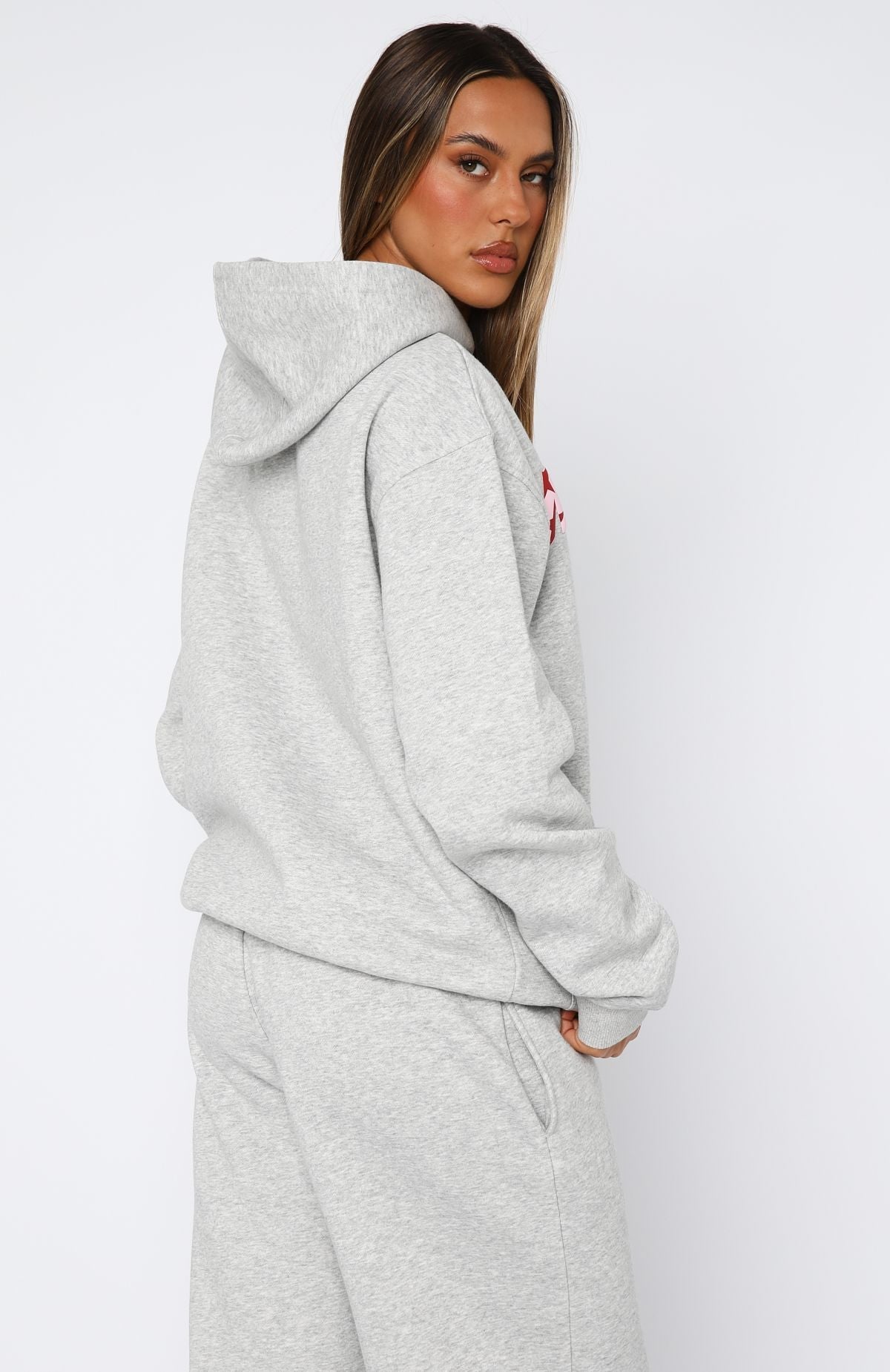 From Archives Jaxx Oversized Dark Grey Marle Hoodie