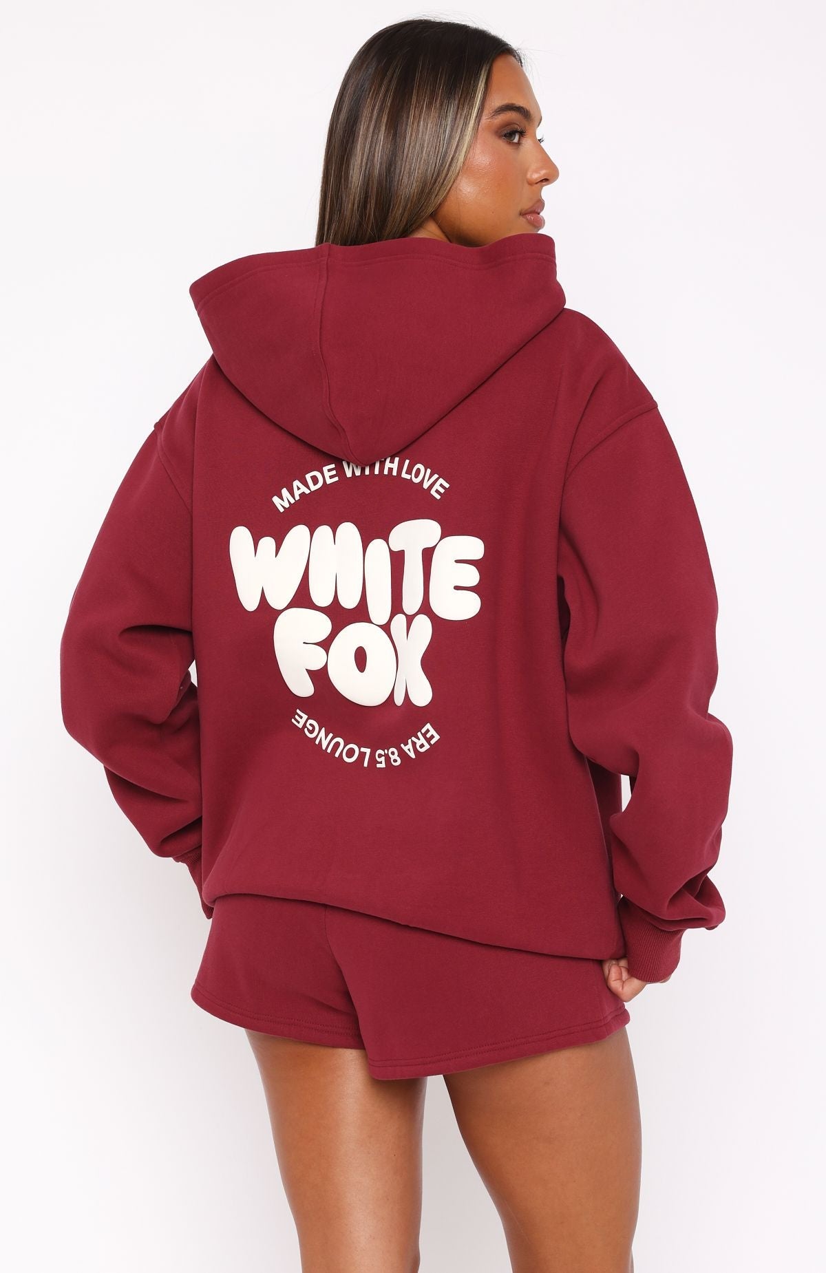 With Love For You Burgundy Hoodie