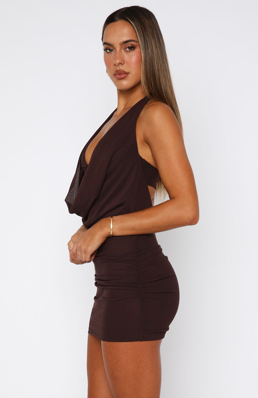Chocolate Revenge Style Bodycon Mini Dress