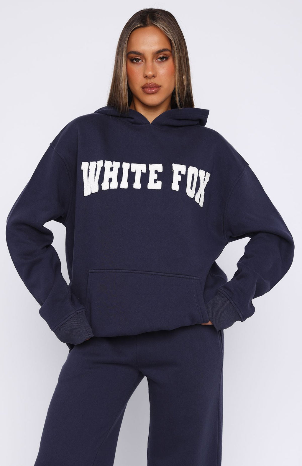 Shout It Out Oversized Navy Hoodie