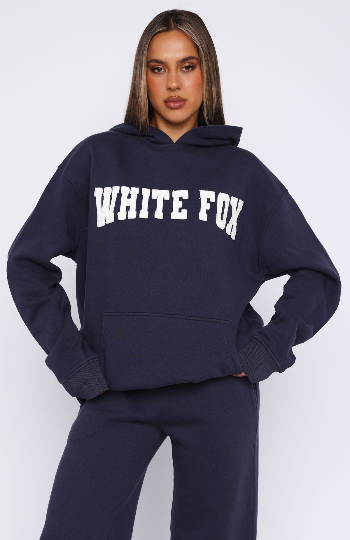 Shout It Out Oversized Navy Hoodie