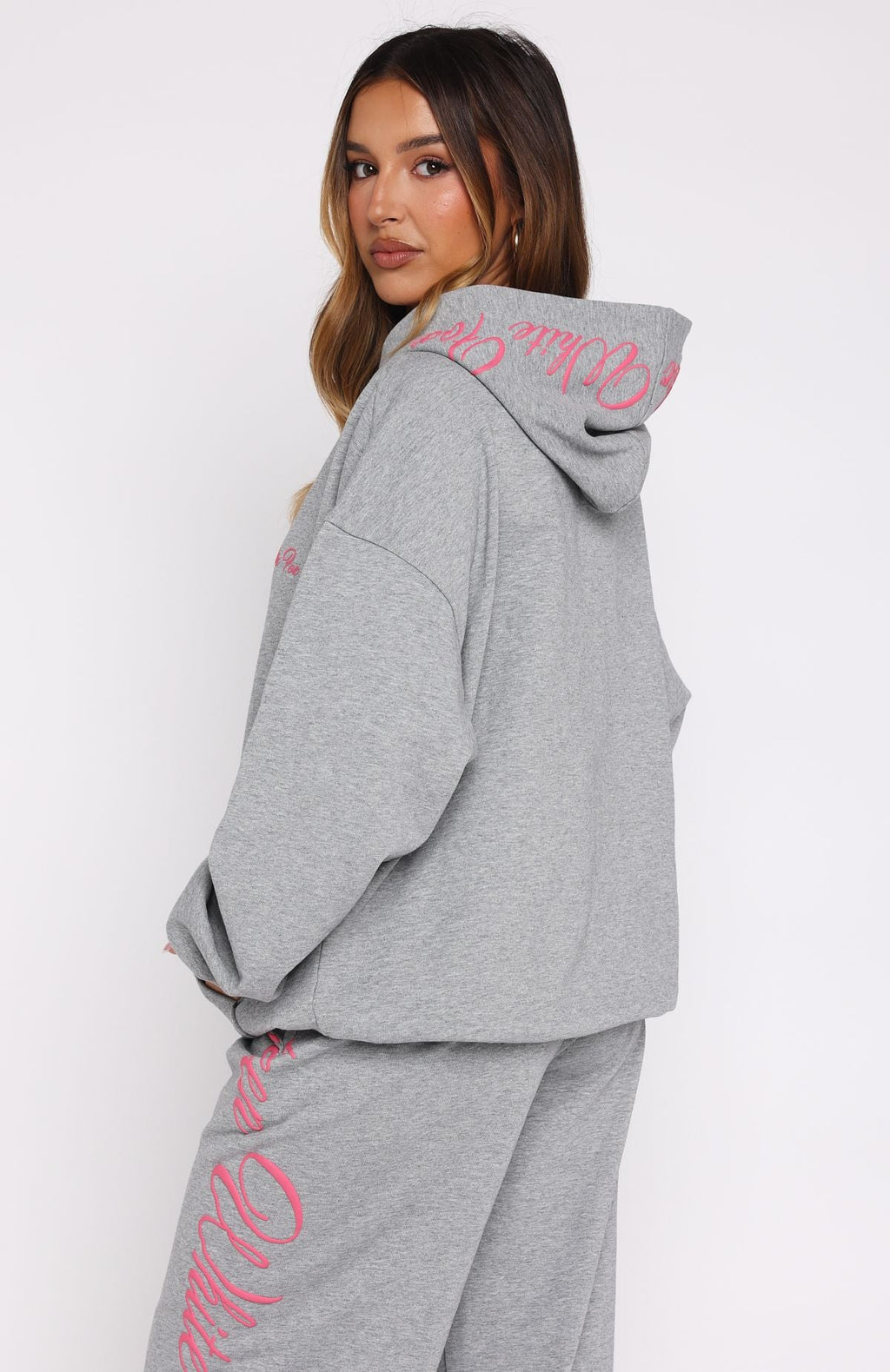 Lucky Thirteen Shaya Oversized Dark Grey Marle Hoodie