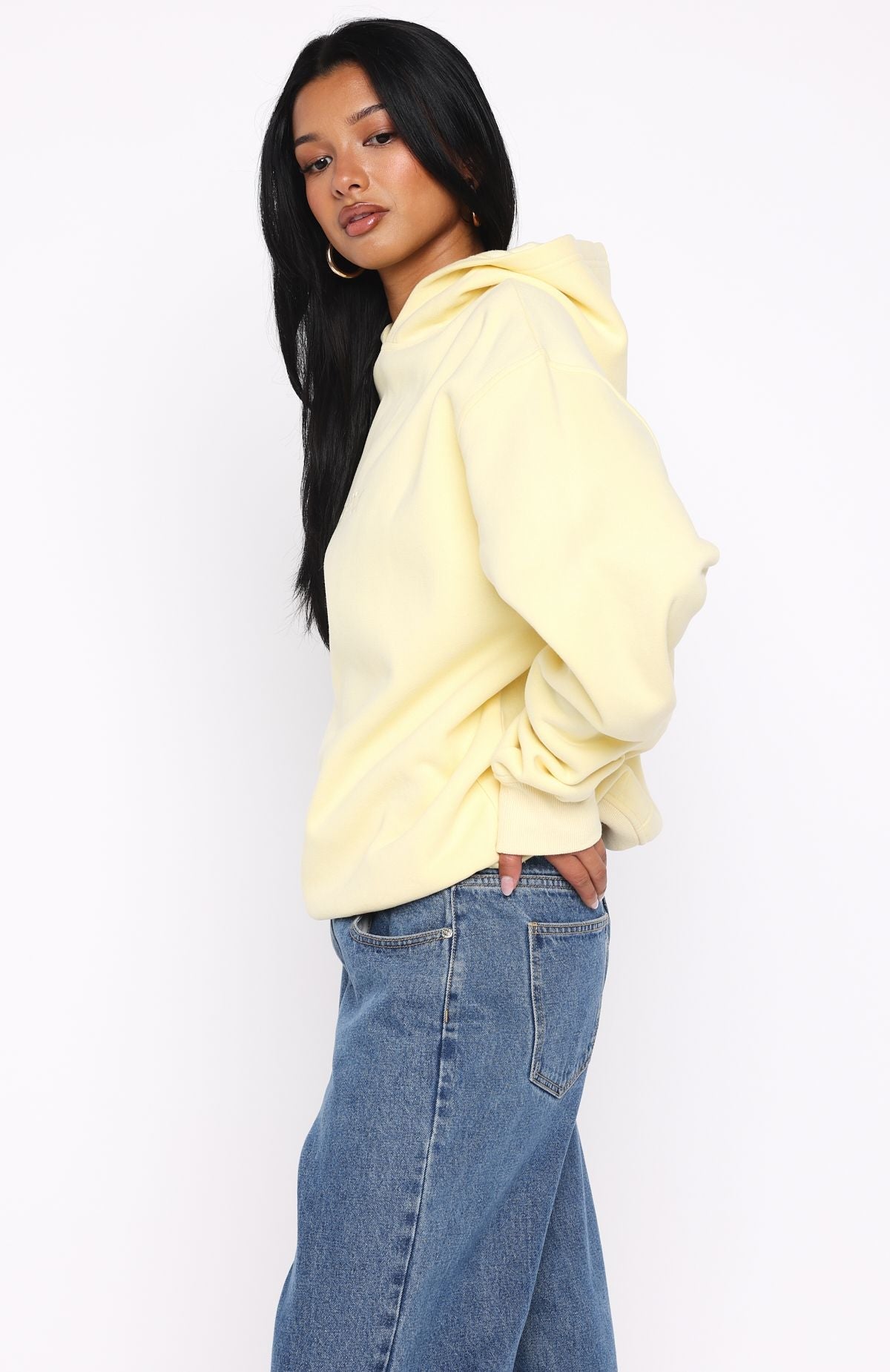 Stay Lifted Oversized Lemon Hoodie