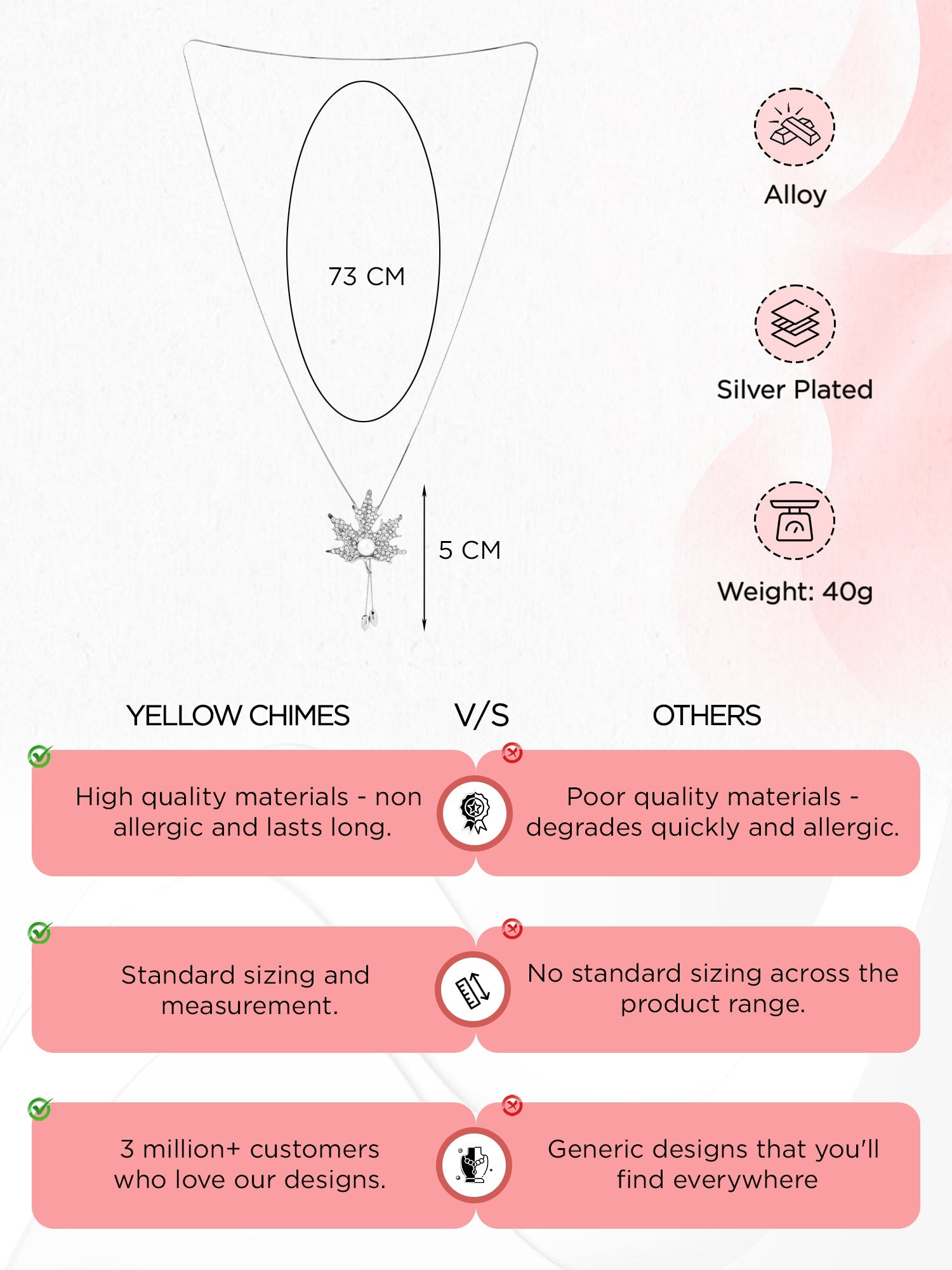 Silver Maple Leaf Pendant Necklace