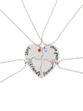 Silver Best Friend Pendant Necklace