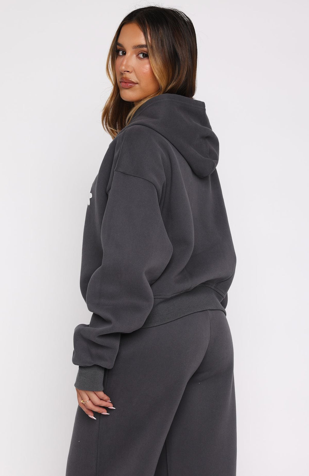 Lucky Thirteen Audrina Boxy Volcanic Hoodie