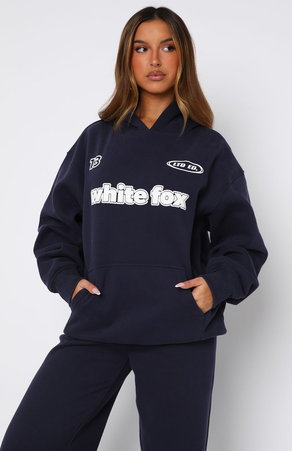 Ready To Go Oversized Navy Hoodie