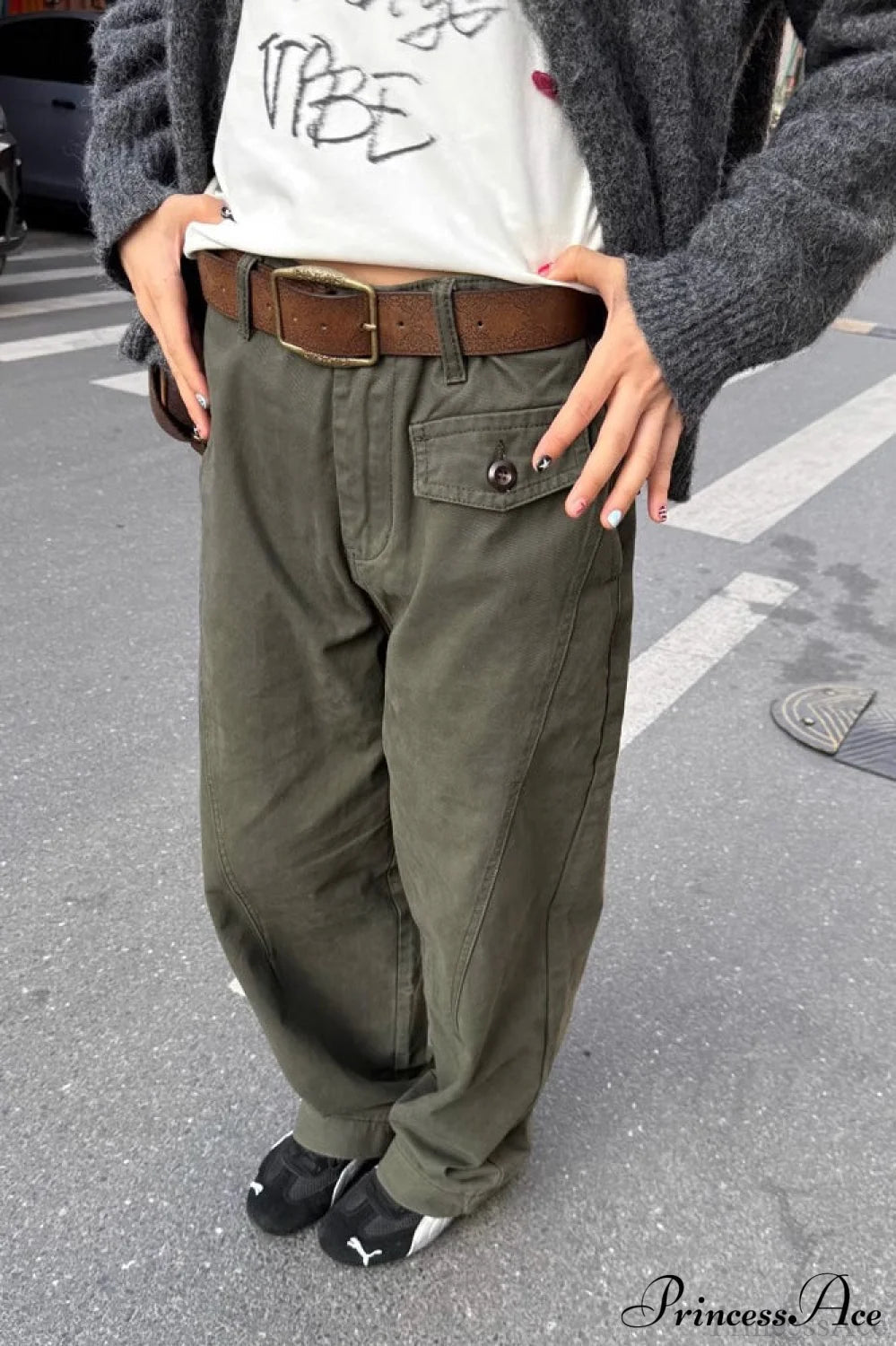 Vintage Draped Cuffed Pant
