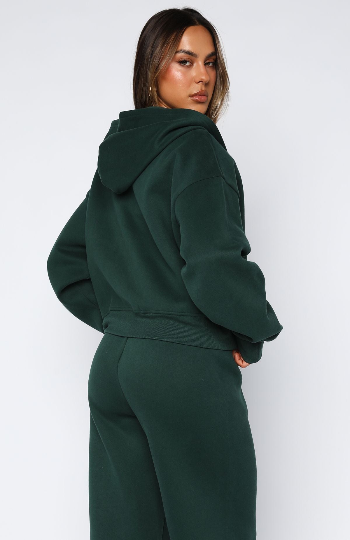 Brand New Start Boxy Forest Green Hoodie