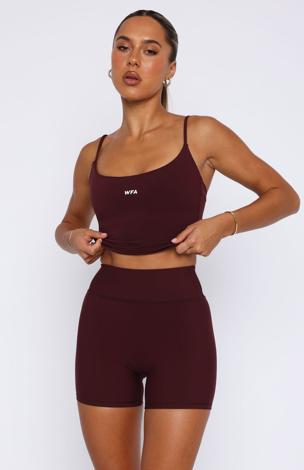 Merlot Keep Up High Waist Fit Short