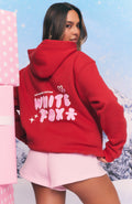 All I Want Christmas Oversized Red Hoodie