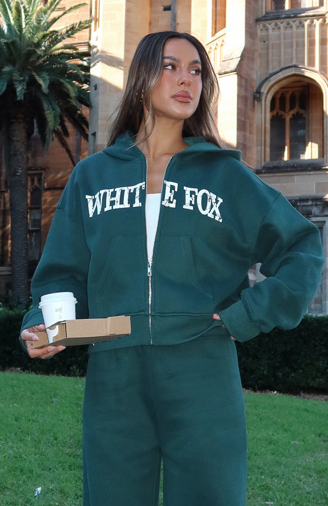 Brand New Start Boxy Forest Green Hoodie