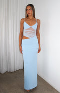Call Me Up Blue Maxi Dress