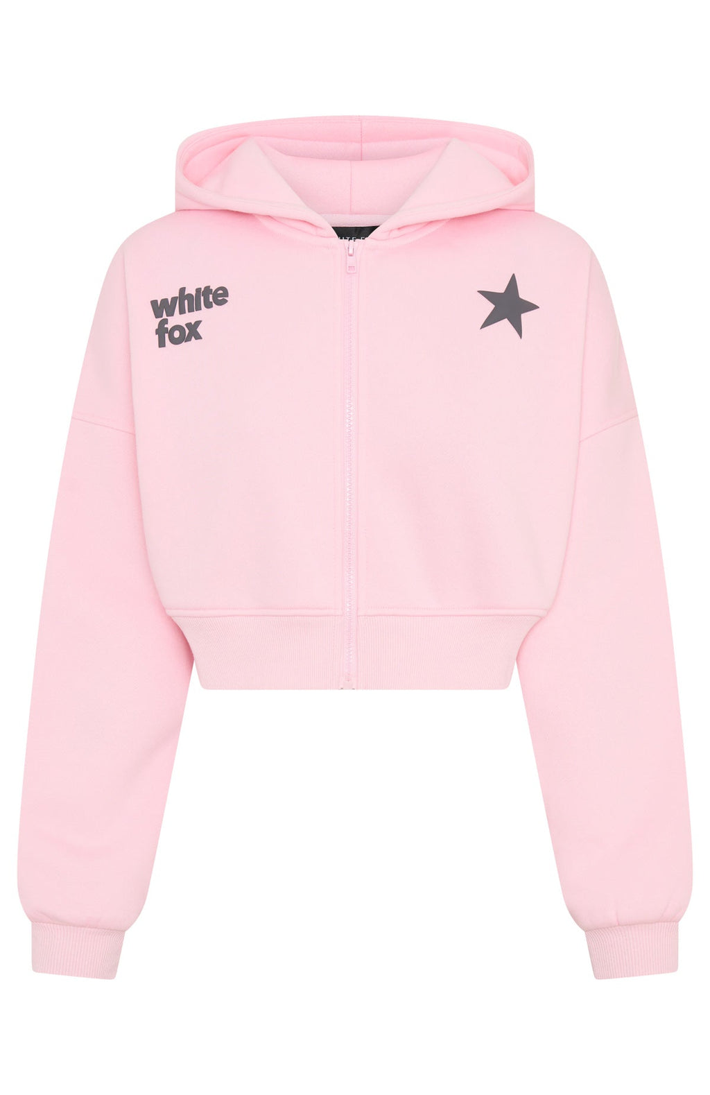 From Archives Charli Cropped Pink Hoodie