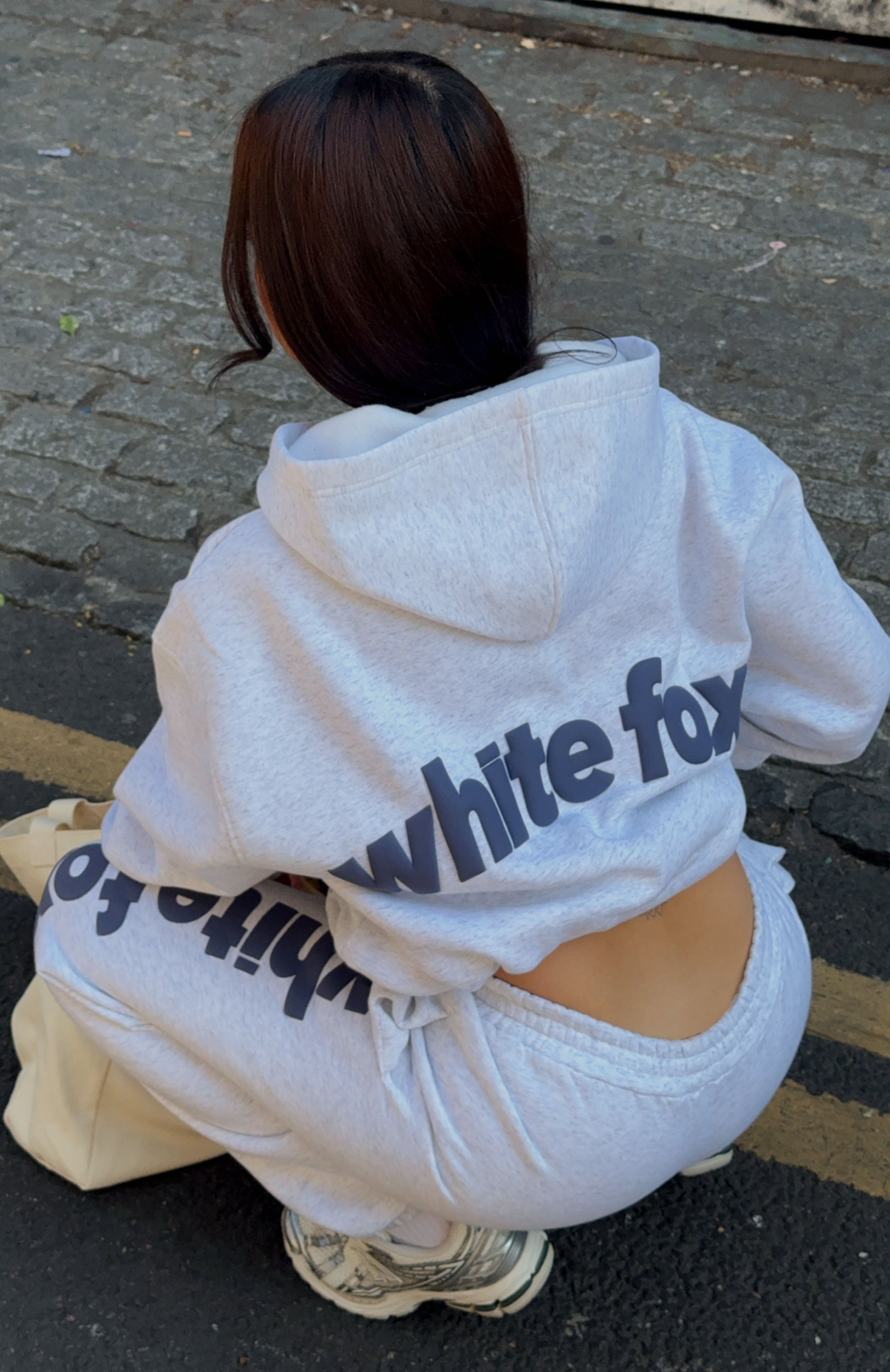 From Archives Freya Oversized Grey Marle Hoodie