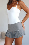 Just Doing Me Mini Skirt Pepper