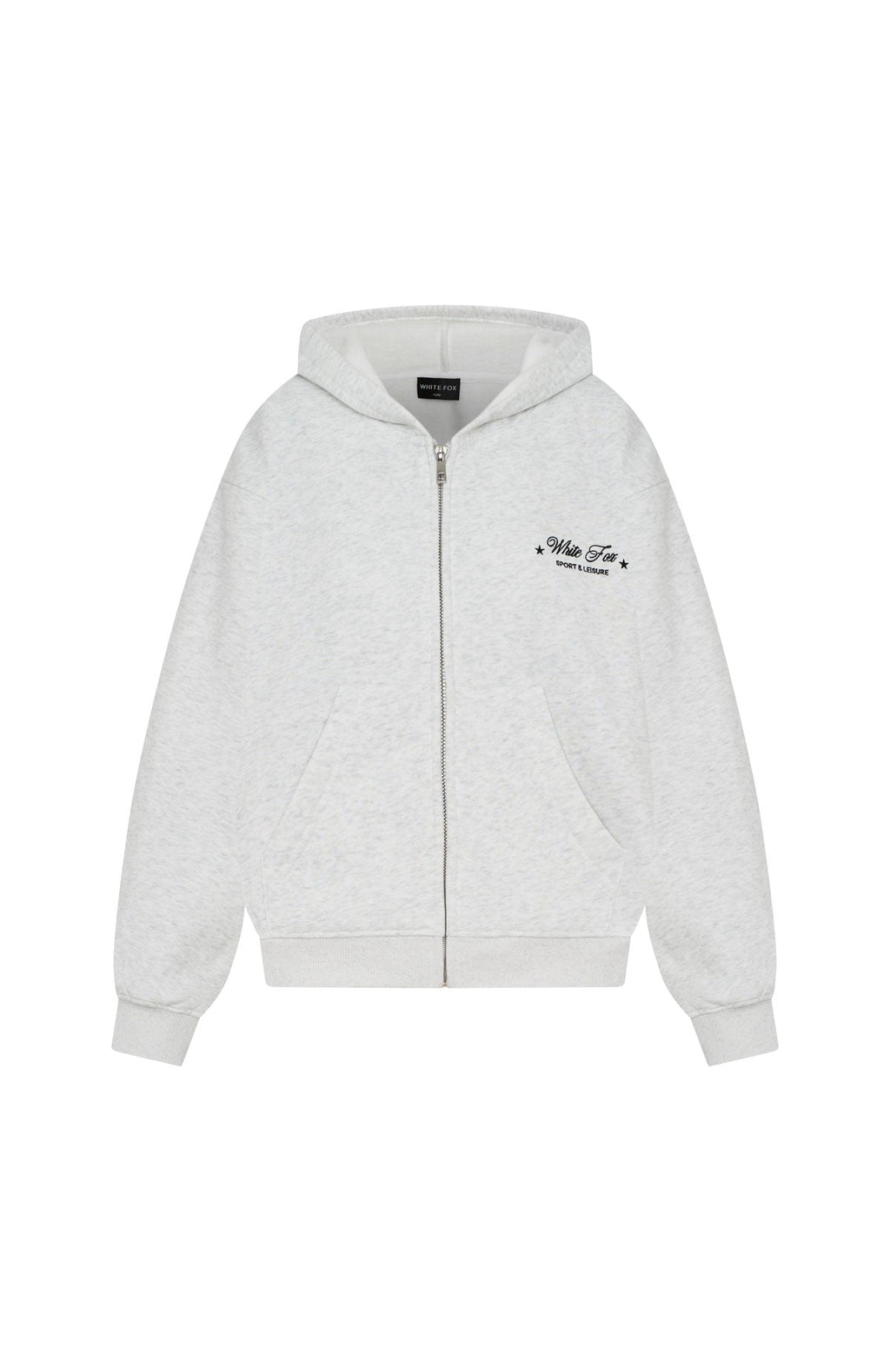 Just Try Again Boxy Grey Marle Hoodie